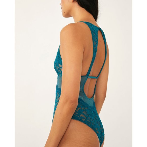 🎉LAST CHANCE🎉 NWT Free People Speed Date Bodysuit / Lagoon - Picture 3 of 6